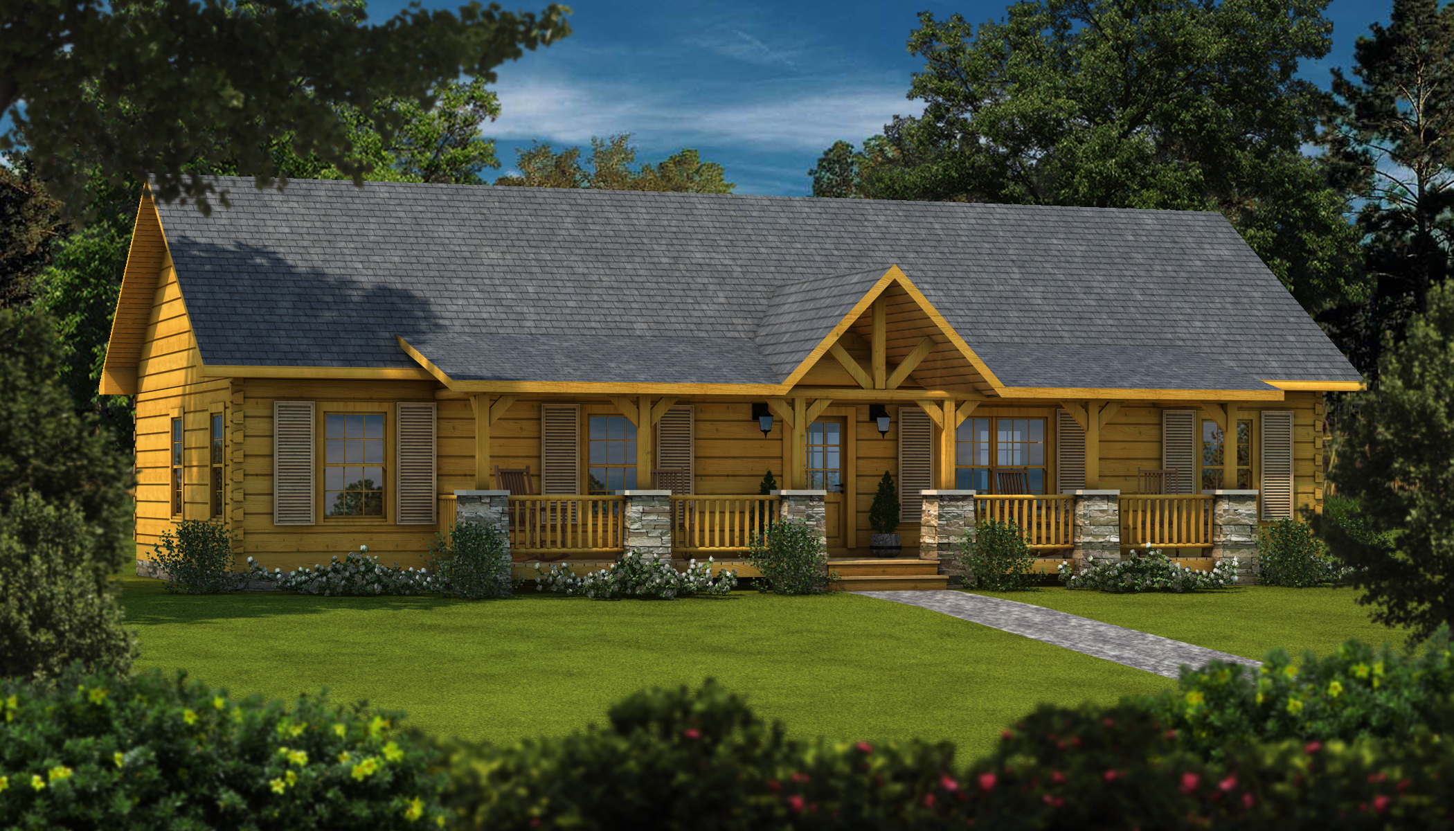 Laurens II Plans & Information Log Cabin Kits